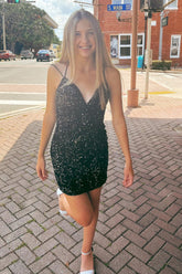 Robe de bal à paillettes et laçage au dos