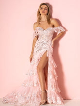 Kennedy | Robe de bal longue fourreau à épaules dénudées (dos lacé)