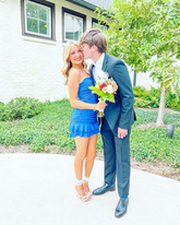 Lovely Strapless Royal Blue Homecoming Dress Cocktail Dress Y4330