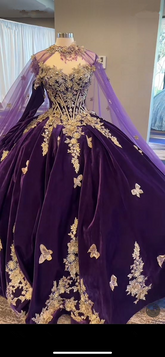 Impresionante vestido de quinceañera de princesa color púrpura, vestido de baile, vestido de 16 años color púrpura Y6560