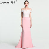 En solde, aucun retour, aucun remboursement. Solde 2025. Robe de soirée sirène à épaules dénudées, sans manches, sexy et élégante, en mousseline de soie, LA6115