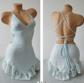 Robe de bal de promo dos nu en dentelle, robe de soirée sexy Y2601