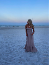 Charming Strapless A-line Beach Dress Long Evening Dress Y6928