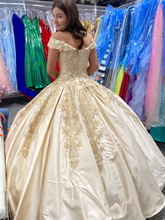 Impresionante vestido de gala con hombros descubiertos, vestido para quinceañera Y6978