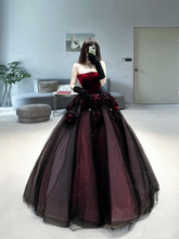 Robe de bal longue rouge, robe de soirée élégante Y7343