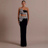 Bandage Dress Set with Rhinestone Details Prom Dress