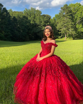 Robe de quinceañera rouge luxueuse, robe de bal rouge, robe rouge pour les 16 ans Y2338