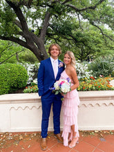 Robe de bal longue rose charmante, robe de soirée chic Y419