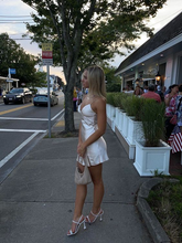 Vestido corto de fiesta sencillo de corte A con escote en V para baile de bienvenida Y2011