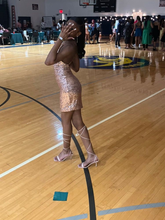 Robe de soirée courte à sequins mignonne Y4452