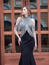 Baoleely Mermaid Luxurious Fashion Formal Evening Dresses Sleeveless Floor Length