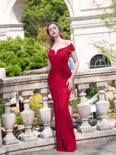 Baoleely Mermaid Fashion Formal Evening Dresses Off Shoulder Sleeveless Floor Length