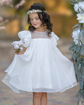 Vestido corto/mini de gasa de corte A (2003227742)