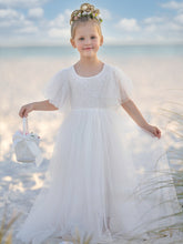 Vestido de tul y encaje hasta el tobillo (2003227816)