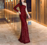 Women's Fairy Dream Socialite Gathering Party Evening Dress – Long Slimming Toast Dress for Bride – Formal Gown