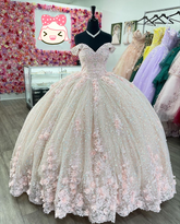Robe de bal rose pailletée à épaules dénudées, robe de princesse rose, robe rose pour les 16 ans Y2342