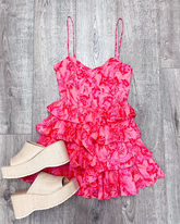 Vestido de fiesta floral con tirantes finos y corte en A, modelo Y2772