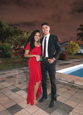 Red Hi-low Mermaid Evening Dress Red Party Dress Y5701