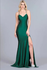 Vestido largo con espalda descubierta para damas de honor VMB22