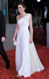 Elegant White One Shoulder Tulle Prom Dress Formal Evening Dress Y8198