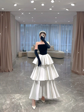 Strapless A-line Multi-layered Evening Dress Evening Party Dress Y4380