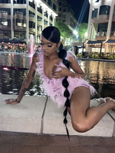 Pink Deep V Neck Homecoming Dress Chic Pink Cocktail Dress Y2106