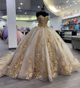 Vestidos de quinceañera sin tirantes, vestidos de baile, vestidos de dulce 16 para adolescentes, vestidos de concurso de belleza con escote corazón Y2853
