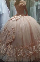 Robe de bal glamour à épaules dénudées pour quinceañera, robe de 16 ans Y7453