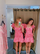 Robe de bal rose vintage à fleurs, robe de plage rose Y4071