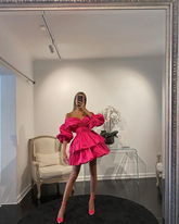 Robe de bal trapèze, robe de soirée charmante Y2374