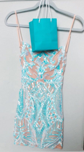 Vestido corto de fiesta con lentejuelas ilusión, vestido sexy para baile de bienvenida Y1418