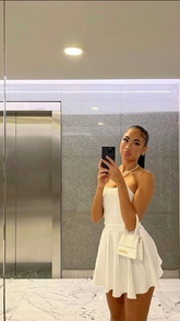 Lindo vestido blanco sin tirantes para baile de bienvenida, vestido blanco de fiesta Y1888