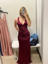 Robe de soirée en satin à dos nu, charmante robe de cérémonie Y2927