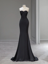 Charming Black Mermaid Prom Dress Black Evening Dress Pageant Dress Y4507