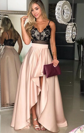 Elegante vestido de fiesta corte A, vestido de noche de moda Y5508