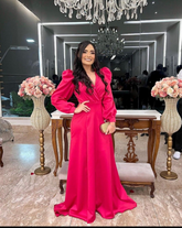 Retro Style A-line Long Sleeves Prom Dress A-line Evening Dress Y5697