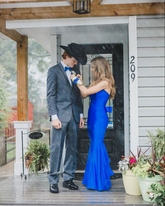 Elegant Royal Blue Mermaid Prom Dress Royal Blue Evening Dress Y7193