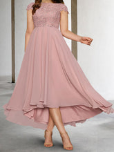 A-Line/Princess Short Sleeves Mother of the Bride Dresses with Applique