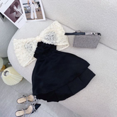 Cute A-line Black Homecoming Dress Black Cocktail Dress Y6710