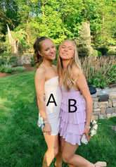 Cute A-line Purple Tiered Homecoming Dress Purple Party Dress Y2536