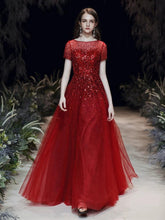 Women's A-Line Evening Dress Sexy Prom Dresses for Women Beaded Formal Dresses for Women