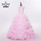Pink Cloud Flower Girl Dresses Cloud Baby Cloudy Puffy Ball Gown Flower Girl Dress Plus Size Custom Made HTA0053 2025