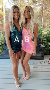 Robe de bal de promo rose mini style Y4101