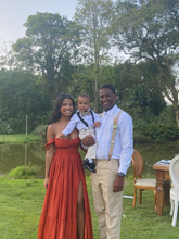 Long prom dress evening dress with side slit Y5706