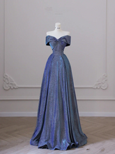 Glitter Off the Shoulder Long Prom Dresses Off Shoulder Long Formal Evening Dresses Y4365