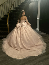 Robe de bal de quinceañera en tulle ornée d'appliqués glamour, robe de 16 ans Y7323