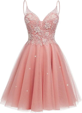 Robe de bal de promo en tulle pailleté pour adolescentes, mini-robe de cocktail Y2411