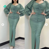 Elegante vestido largo de noche plisado, vestido de fiesta de moda Y5643