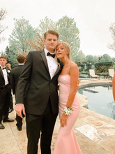 Elegant Pink Mermaid Prom Dress Pink Evening Dress Y5911