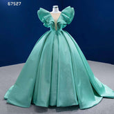 Mint Lace Up Bride Gowns Evening Dresses Gowns For Women Party 2025 High End Custom Made HM67527